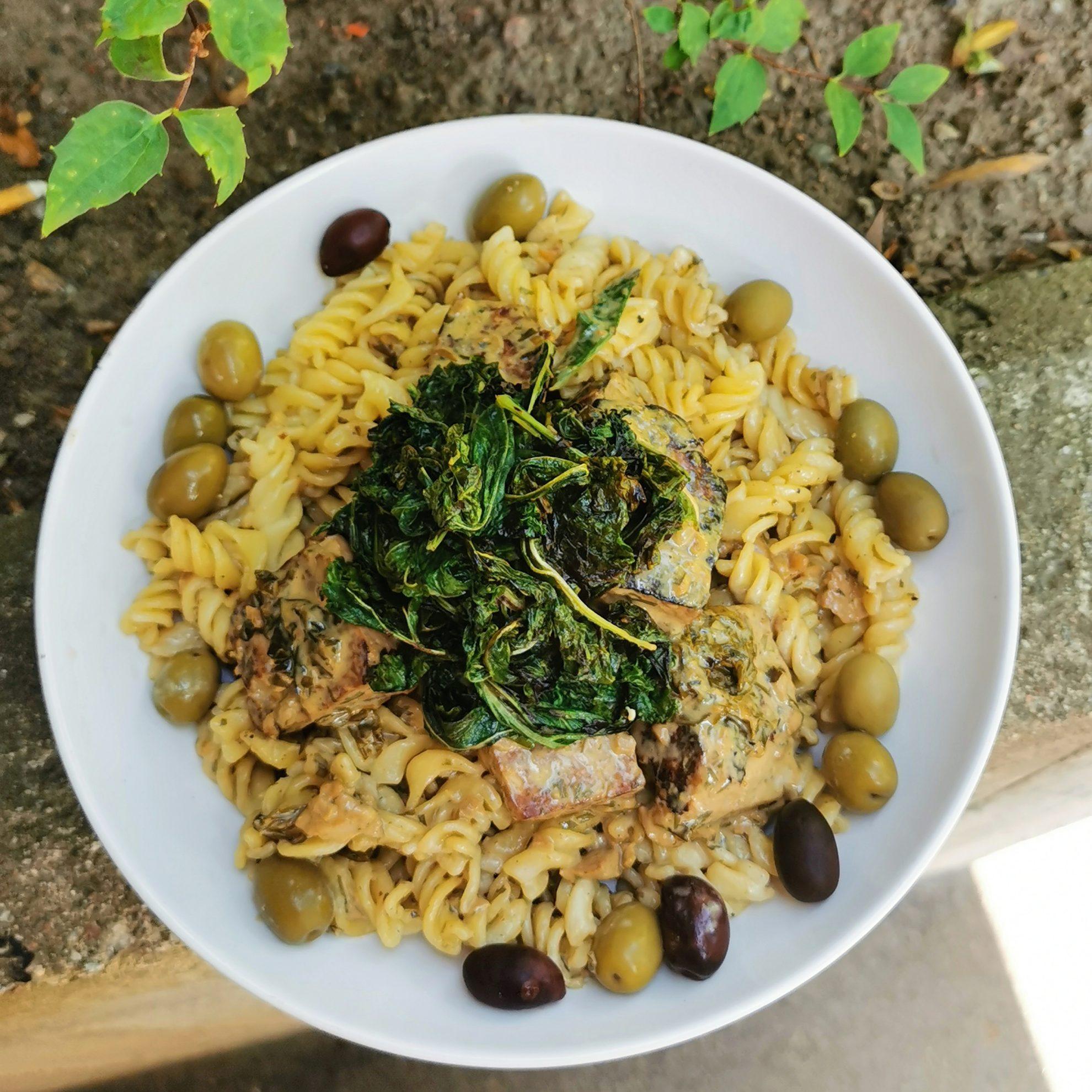 Dragontofu med pasta